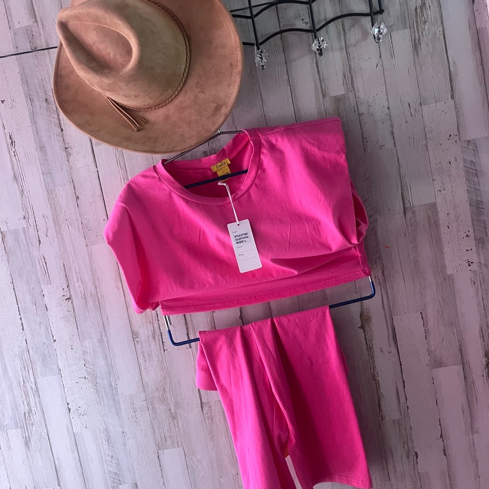 Pink Kids Shirt & Top Set